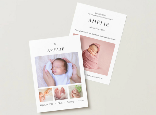 Faire-part de naissance