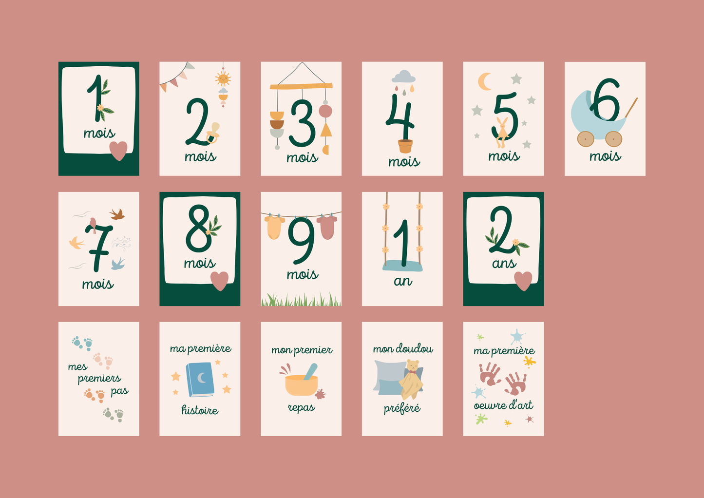 16 cartes étapes