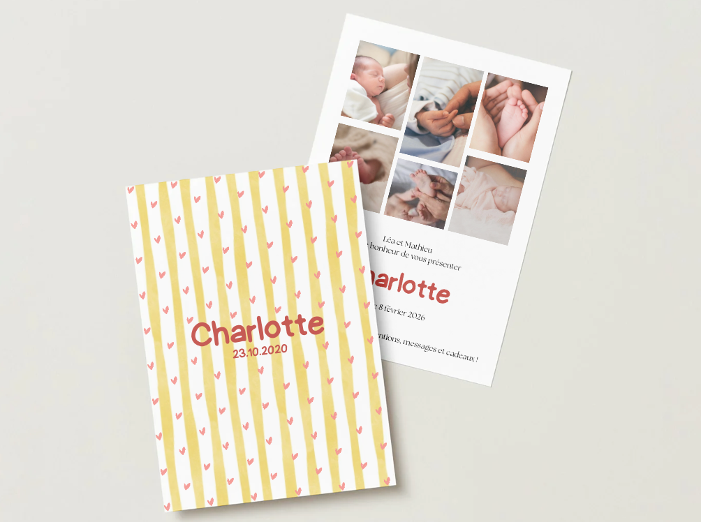 Faire-part de naissance
