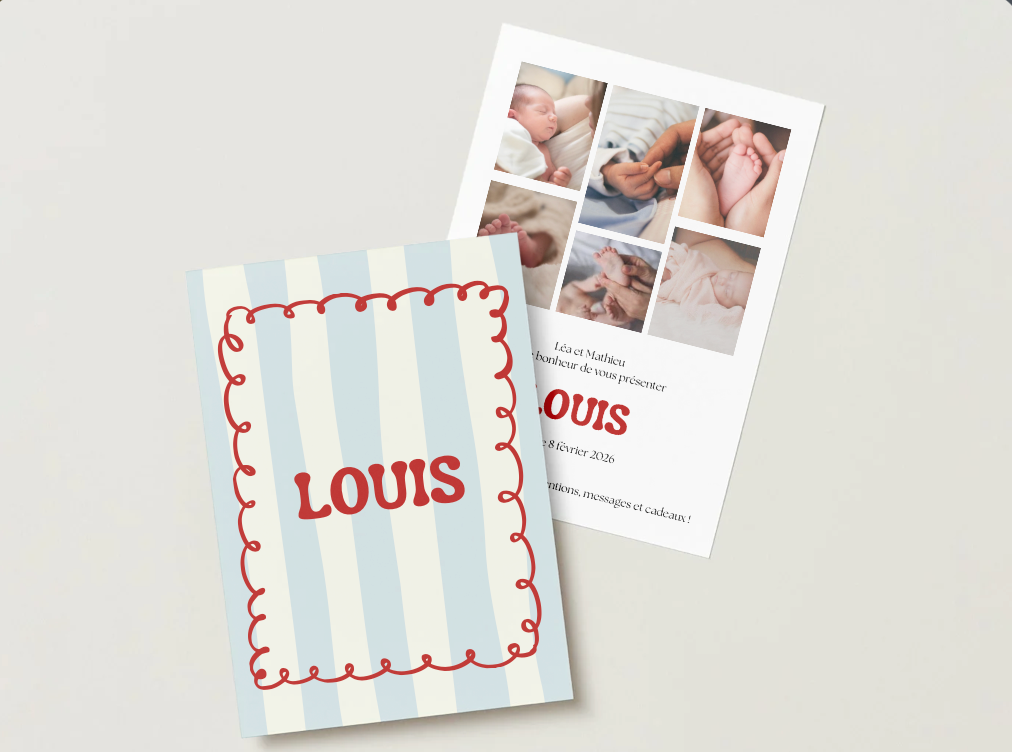 Faire-part de naissance