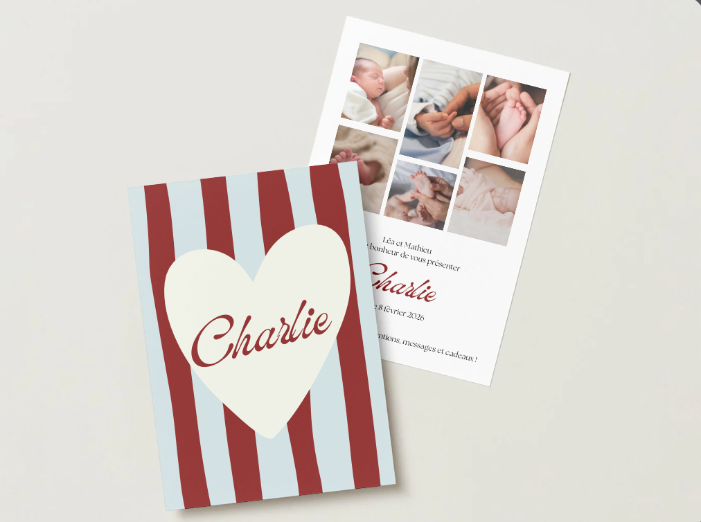 Faire-part de naissance
