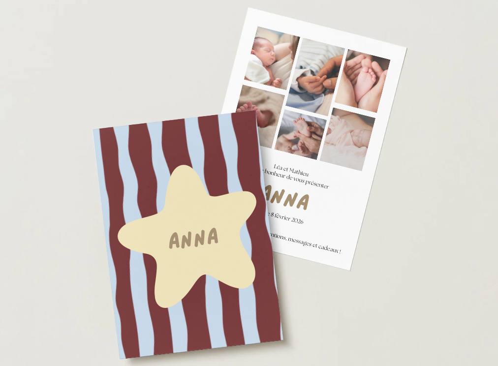 Faire-part de naissance
