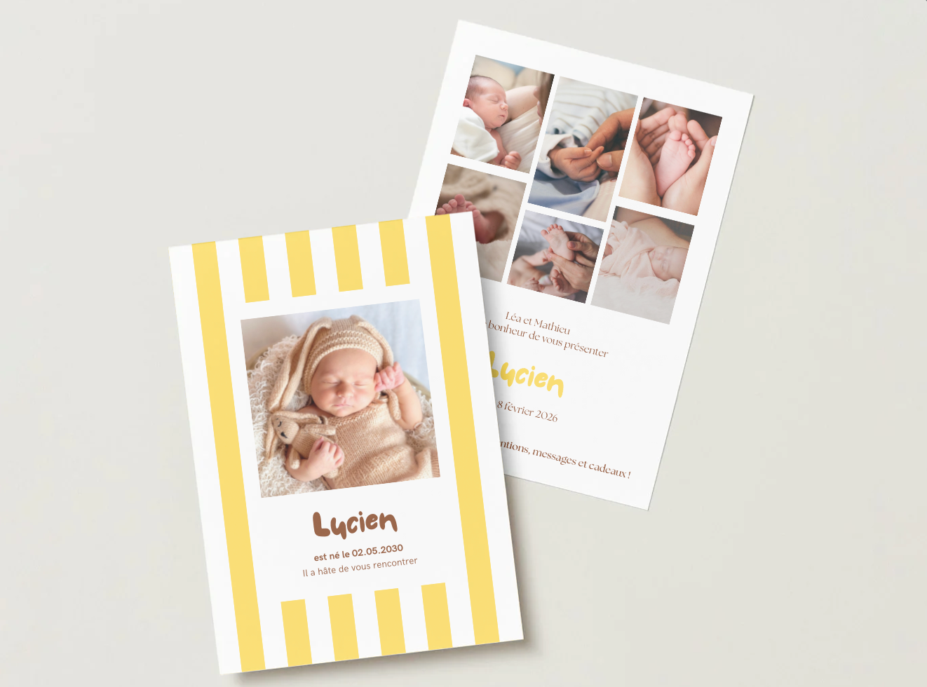 Faire-part de naissance