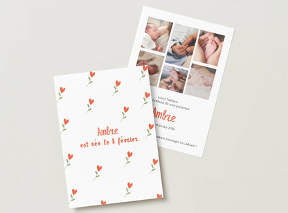 Faire-part de naissance